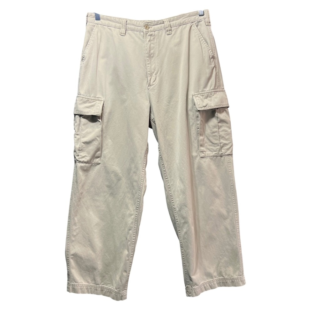 Covington Khaki Cargo‎ Pants 36x29 100% Cotton Utility Pocket Chino Y2K Workwear